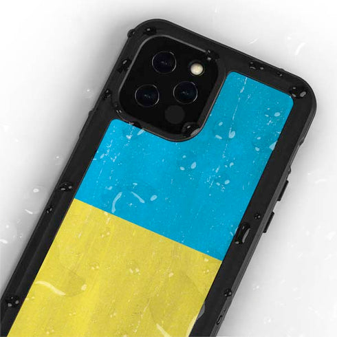 Ukraine Flag Distressed iPhone 12 Pro Waterproof Case